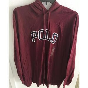 Ralph Lauren Polo Long Sleeve Hoodie Tee  XLT  Logo - NWT